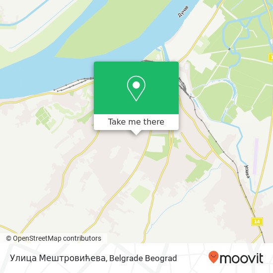 Улица Мештровићева map