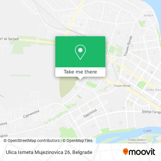 Ulica Ismeta Mujezinovica 26 map