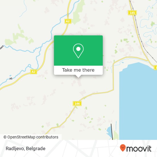 Radljevo map