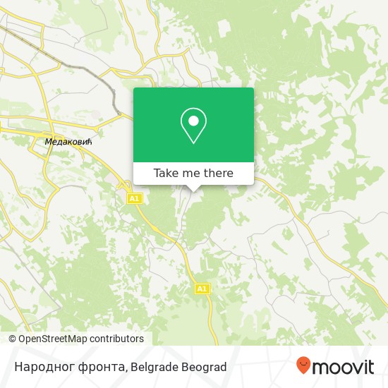 Народног фронта map