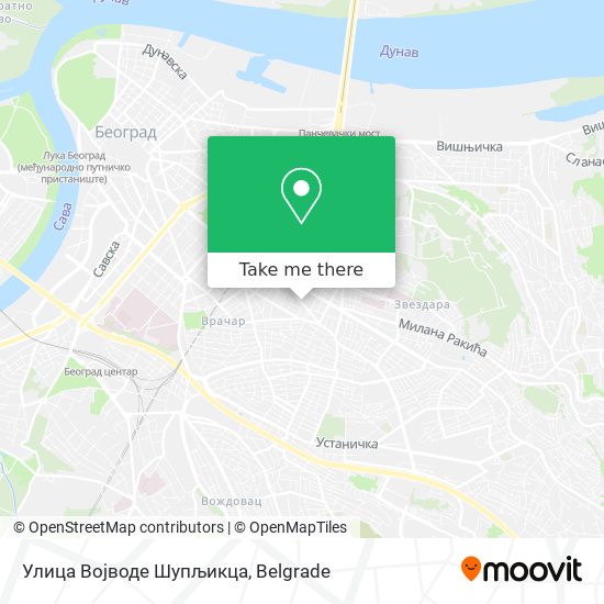 Улица Војводе Шупљикца map