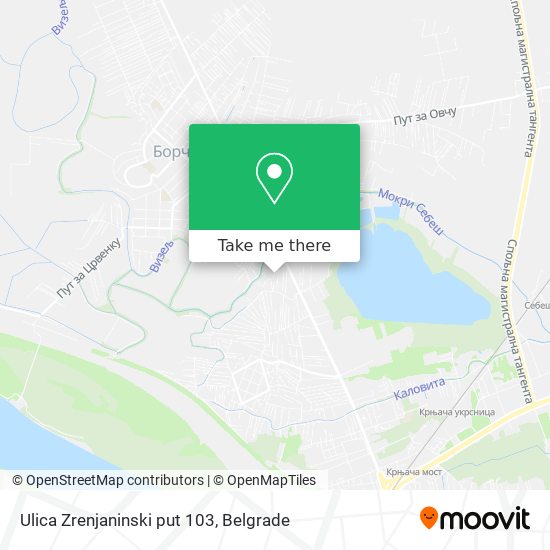 Ulica Zrenjaninski put 103 map