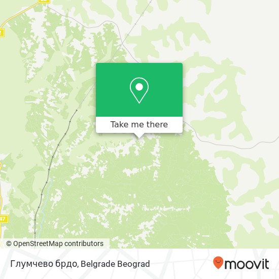 Глумчево брдо map