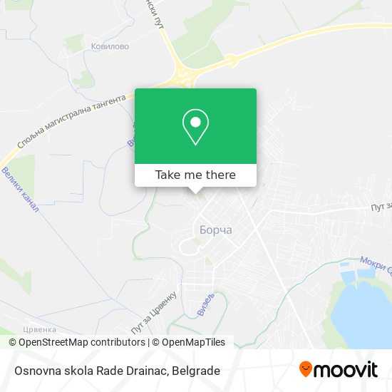 Osnovna skola Rade Drainac map