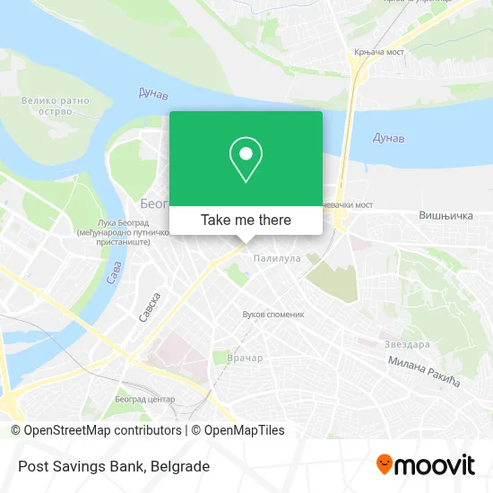 Banka Postanska Stedionica map