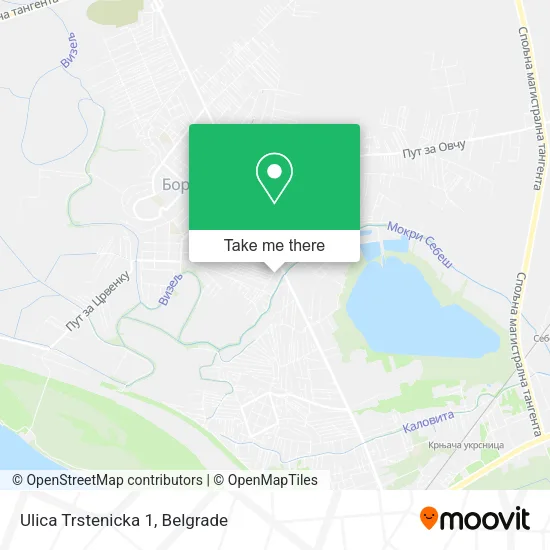 Ulica Trstenicka 1 map