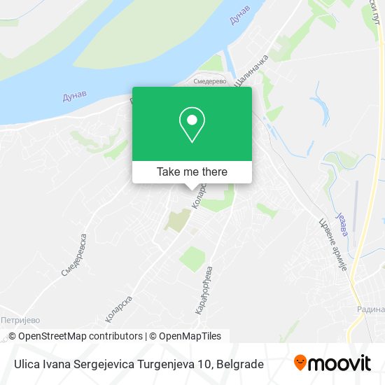 Ulica Ivana Sergejevica Turgenjeva 10 map