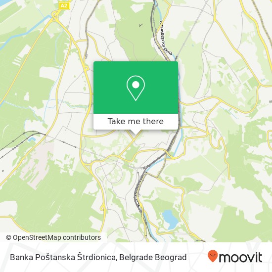 Banka Poštanska Štrdionica map