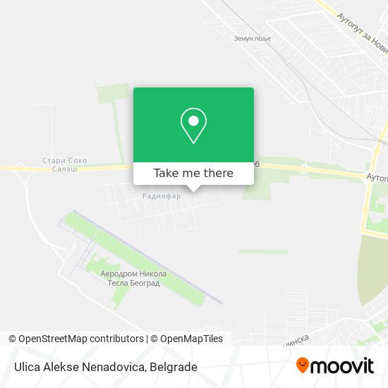 Ulica Alekse Nenadovica map