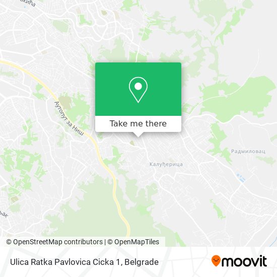 Ulica Ratka Pavlovica Cicka 1 map