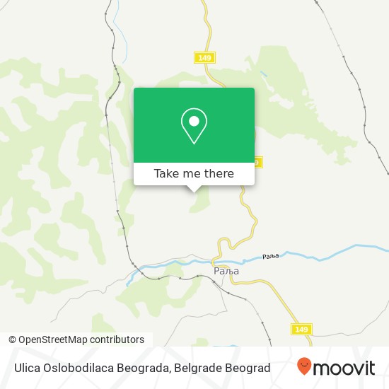 Ulica Oslobodilaca Beograda map