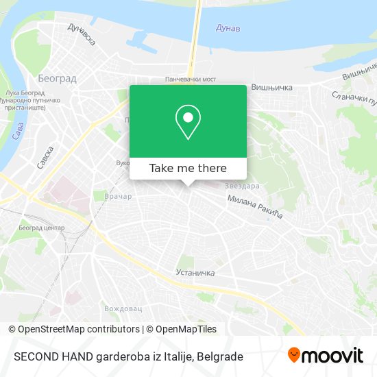 SECOND HAND garderoba iz Italije map