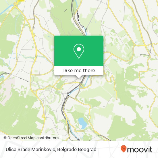 Ulica Brace Marinkovic map