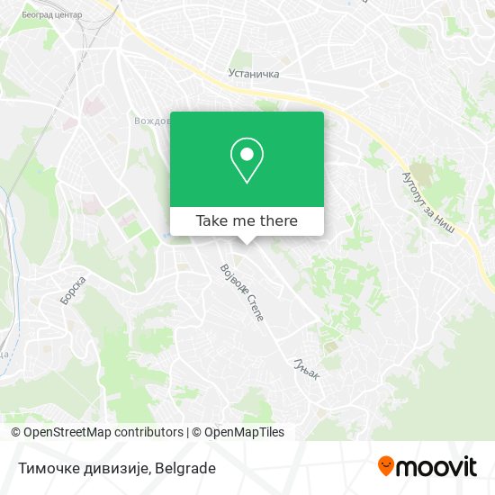 Тимочке дивизије map