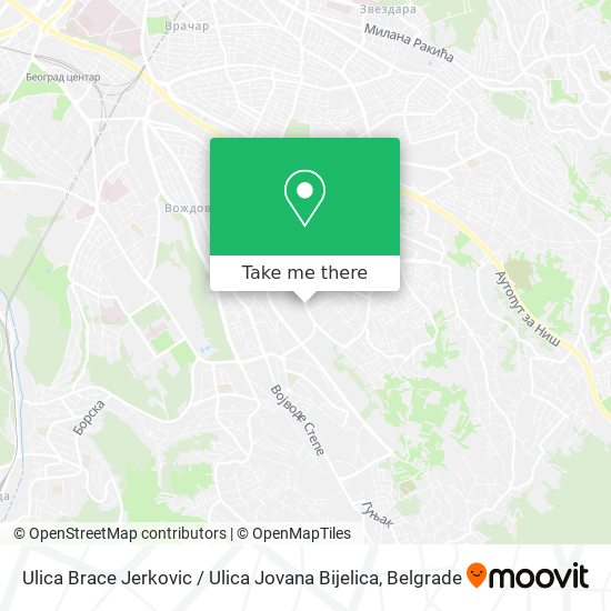 Ulica Brace Jerkovic / Ulica Jovana Bijelica map