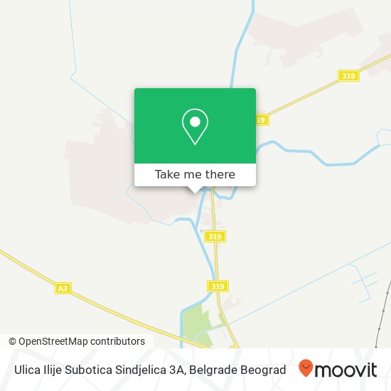 Ulica Ilije Subotica Sindjelica 3A map