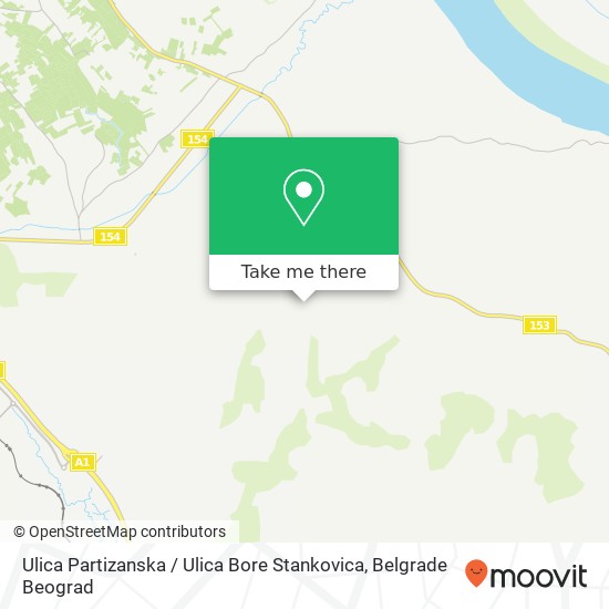 Ulica Partizanska / Ulica Bore Stankovica map