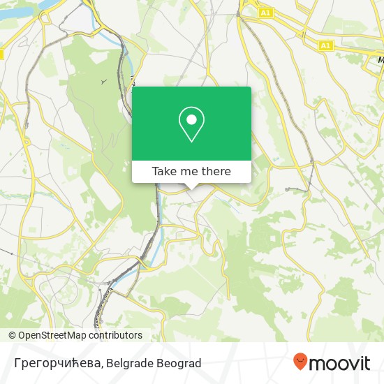 Грегорчићева map