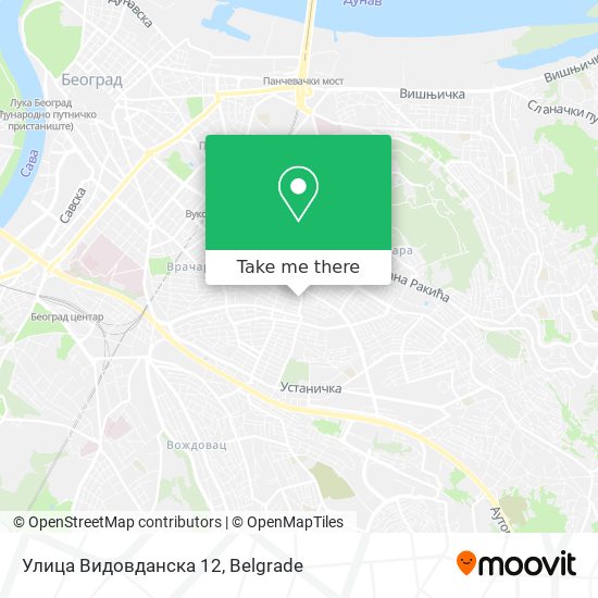 Улица Видовданска 12 map