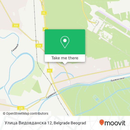 Улица Видовданска 12 map