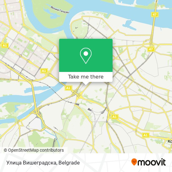 Улица Вишеградска map
