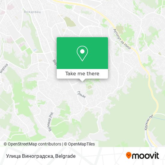 Улица Виноградска map