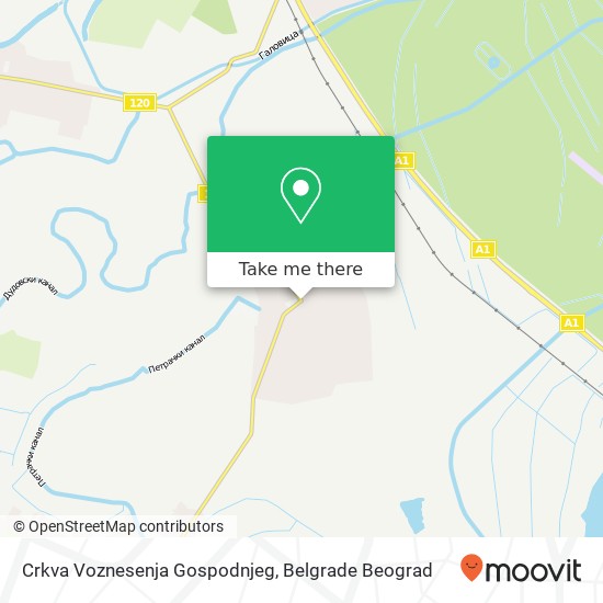 Crkva Voznesenja Gospodnjeg map