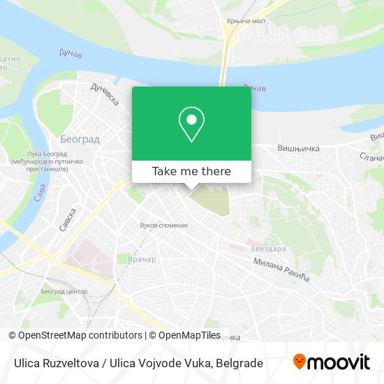 Ulica Ruzveltova / Ulica Vojvode Vuka map