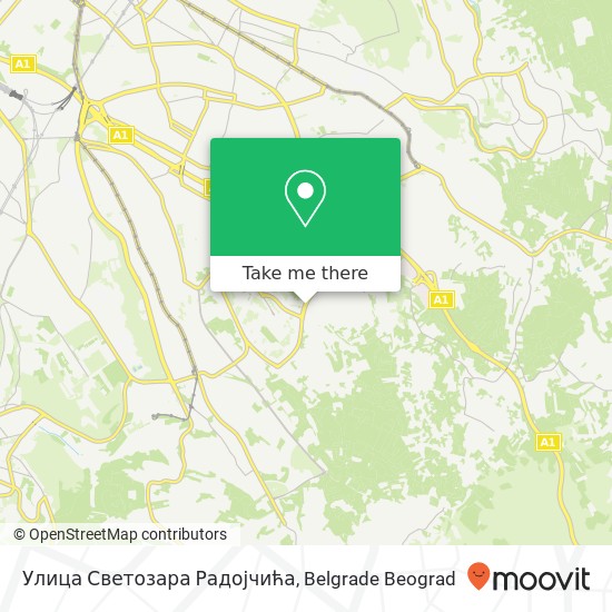 Улица Светозара Радојчића map