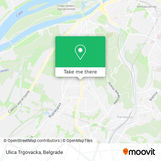 Ulica Trgovacka map