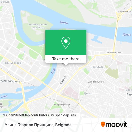 Улица Гаврила Принципа map