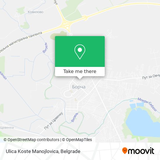 Ulica Koste Manojlovica map