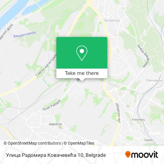 Улица Радомира Ковачевића 10 map