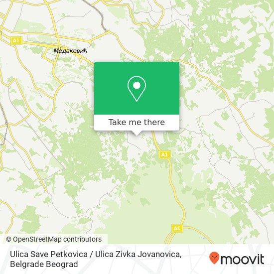 Ulica Save Petkovica / Ulica Zivka Jovanovica map