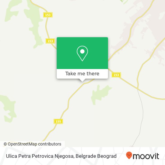 Ulica Petra Petrovica Njegosa map