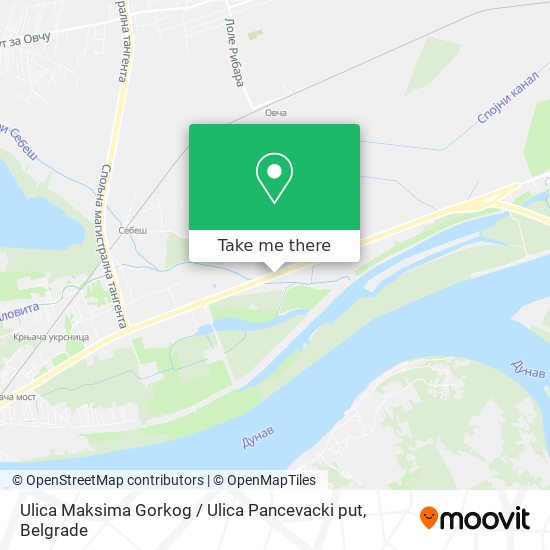 Ulica Maksima Gorkog / Ulica Pancevacki put map