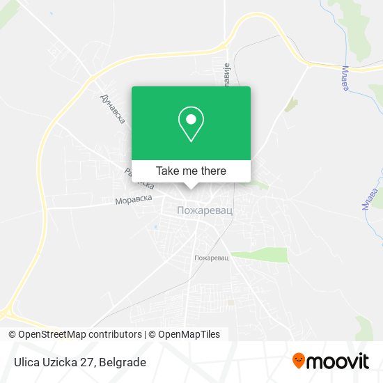 Ulica Uzicka 27 map