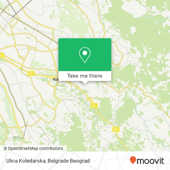 Ulica Koledarska map