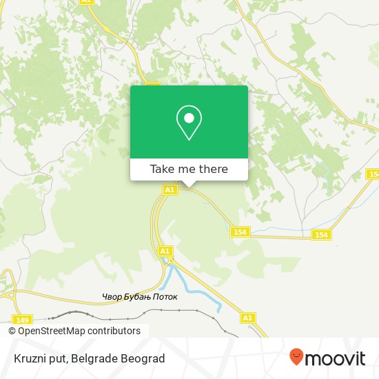 Kruzni put map