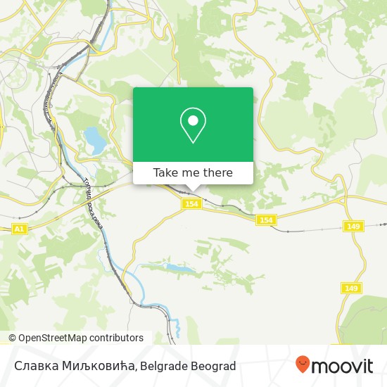 Славка Миљковића map