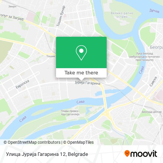 Улица Јурија Гагарина 12 map