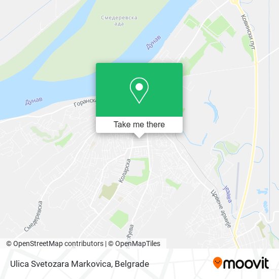 Ulica Svetozara Markovica map