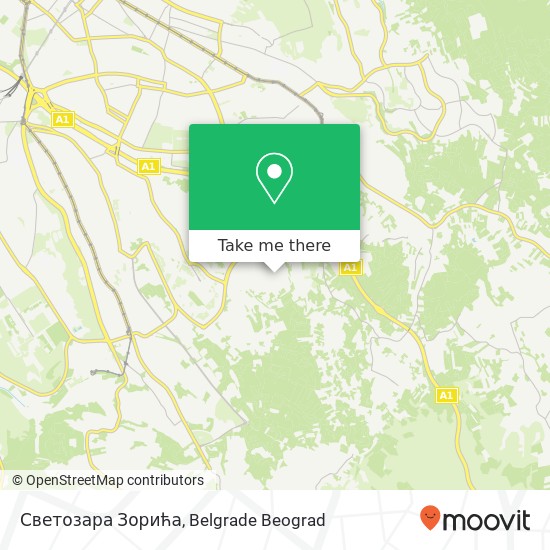 Светозара Зорића map