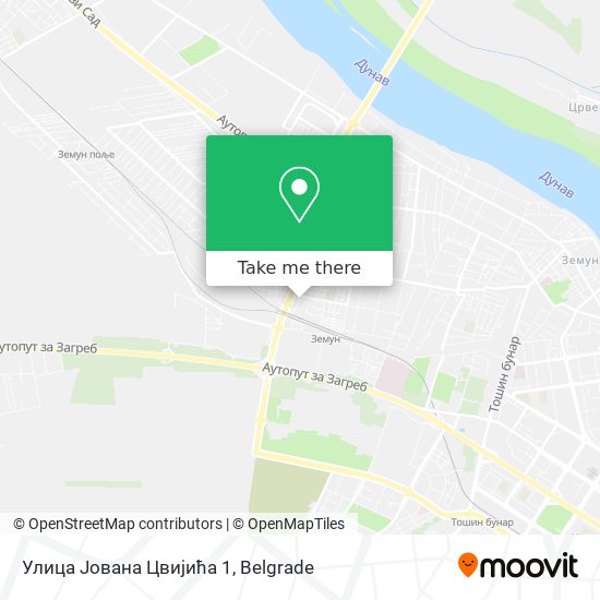 Улица Јована Цвијића 1 map