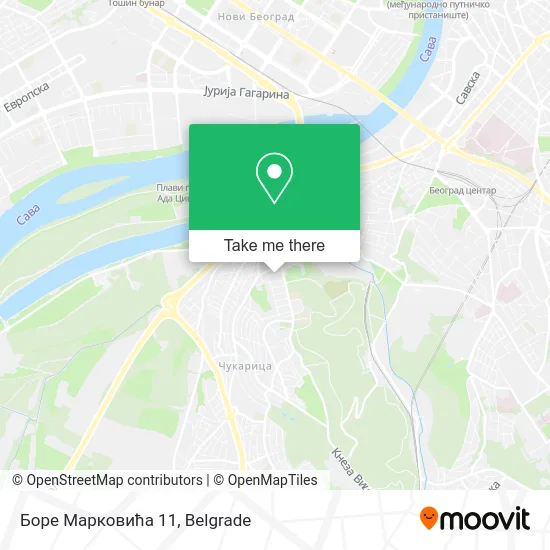 Боре Марковића 11 map