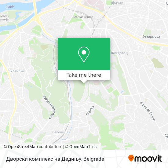 Дворски комплекс на Дедињу map