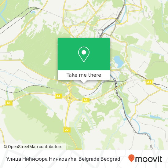 Улица Нићифора Нинковића map