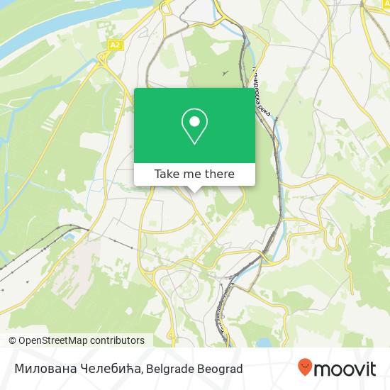 Милована Челебића map