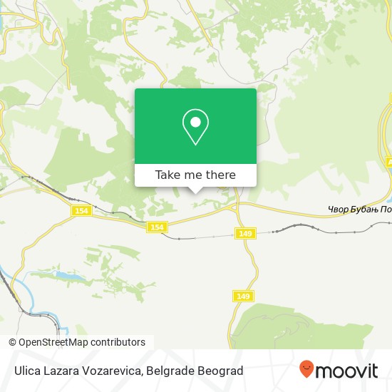 Ulica Lazara Vozarevica map