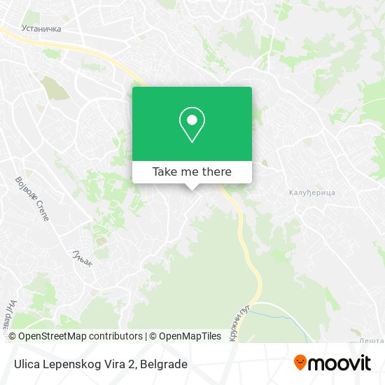 Ulica Lepenskog Vira 2 map